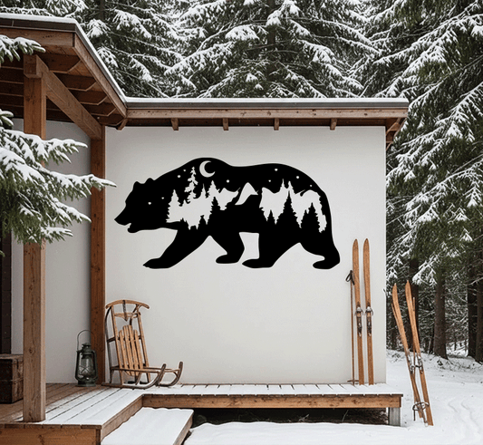 MetalPlex - Bear - Metal Wall Art