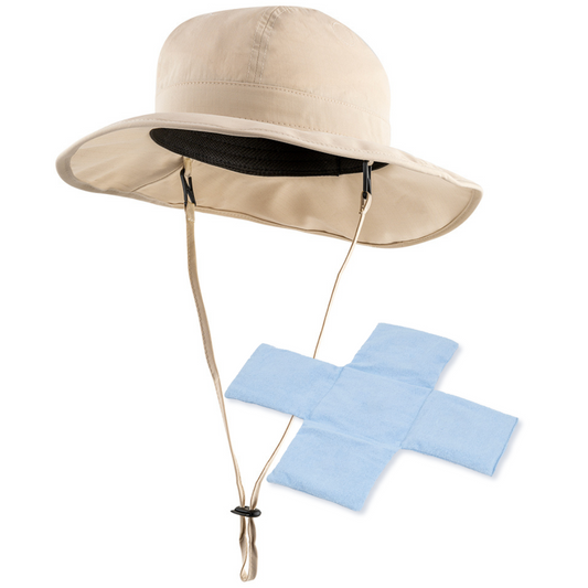 Panther Vision POWERCAP ICE Cooling Sun Hat – Instant Cooling Relief with Reusable Ice Packs, UPF 50 UV Sun Protection, Lightweight & Breathable for Hot Weather