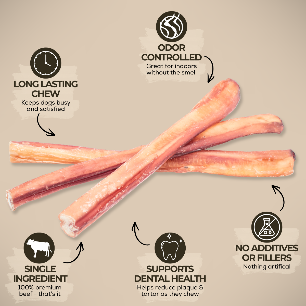 Bully Bunches - 12 Inch Jumbo Bully Stick