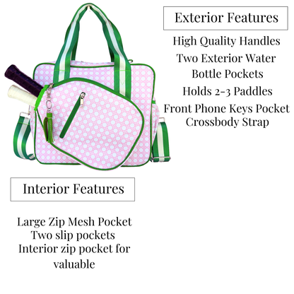 Queen of the Court Prepster Pickleball Bag