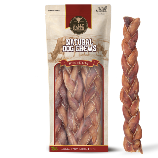 Bully Bunches - 12 Inch Jumbo Braided Bully Stick