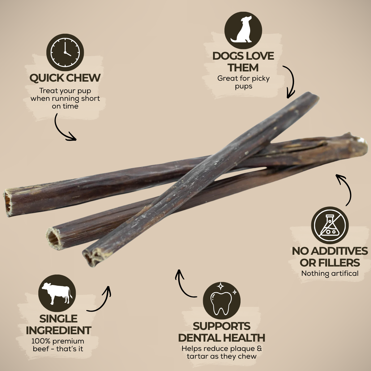 Bully Bunches - 12 Inch Beef Jerky Stick