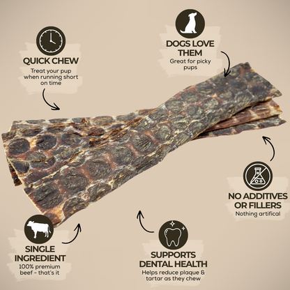 Bully Bunches - 12 Inch Beef Jerky Strip