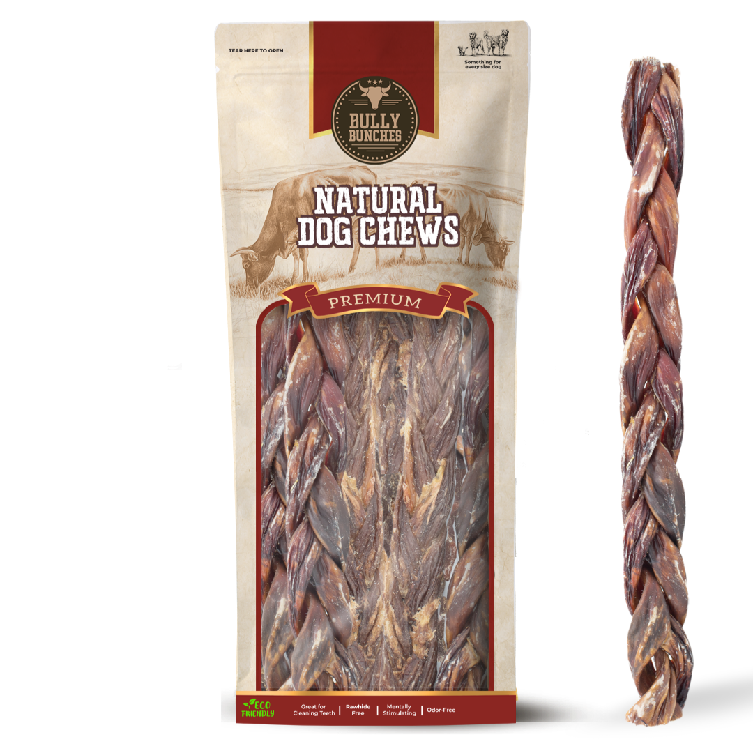 Bully Bunches - 12 Inch Braided Jerky Stick