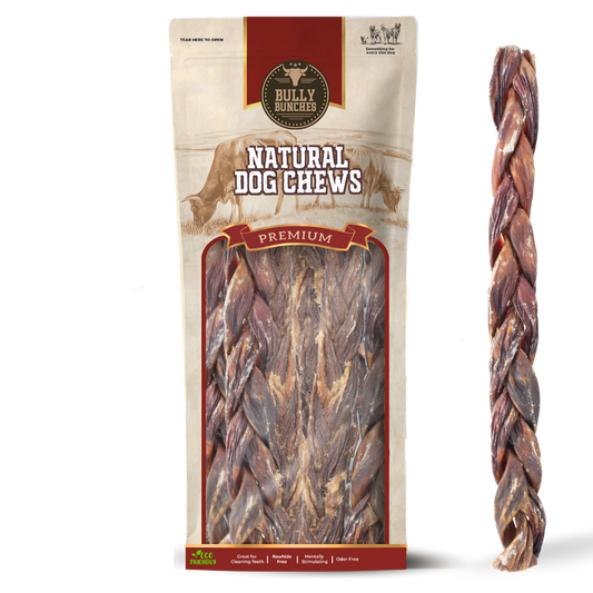Bully Bunches - 12 Inch Braided Jerky Stick