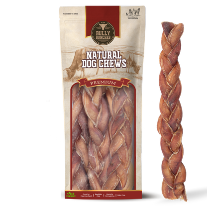Bully Bunches - 12 Inch Jumbo Braided Bully Stick