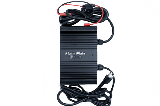Monster Marine Lithium BLACK WIDOW 24V 10A Waterproof Lithium Battery Charger