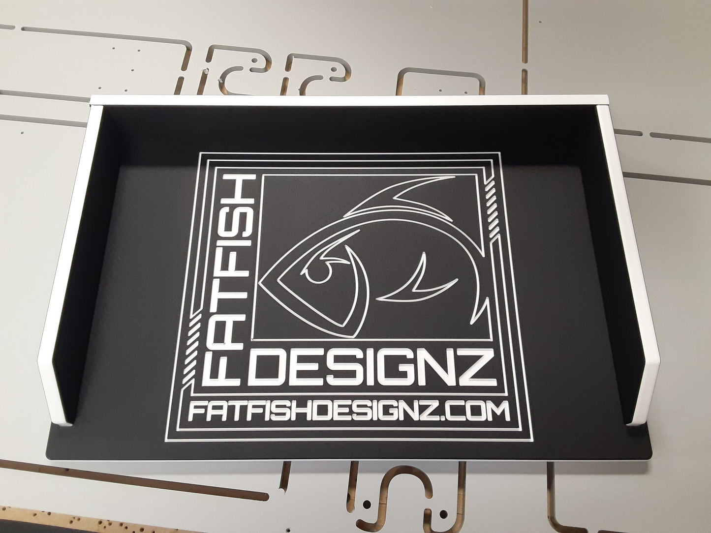 Fat Fish Designz Cutting Board w/ Fat Fish Designz Logo