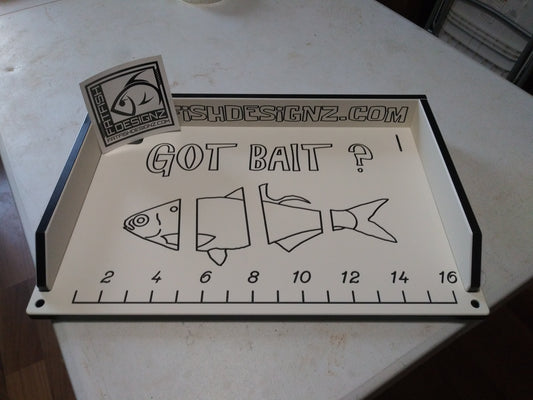 Fat Fish Designz Cutting Board w/ Got Bait and Ruler