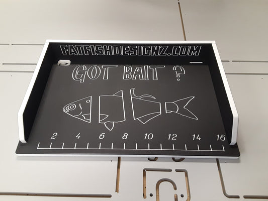 Fat Fish Designz Cutting Board w/ Got Bait and Ruler