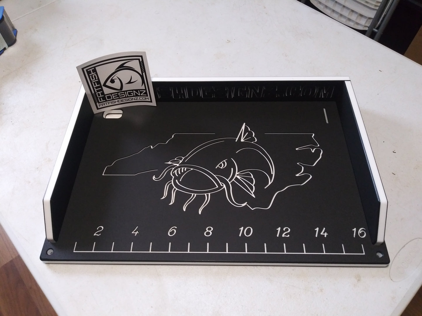 Fat Fish Designz Cutting Board w/ Your State and fish head