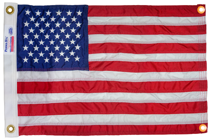 Flagman of America Nylon American Flag with Grommets Along Edges for Wall Hanging *Made in USA*