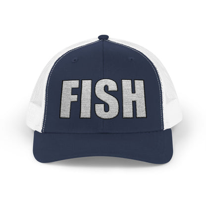 Texas Rigged Tees FISH — Embroidered Baseball Cap