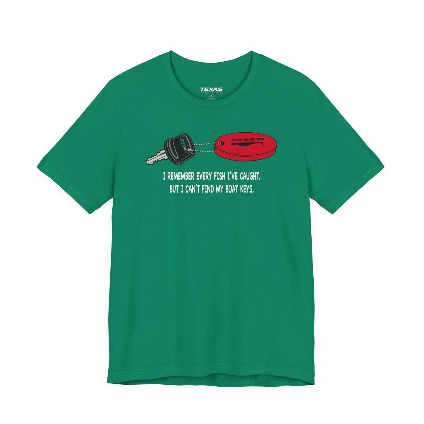 Texas Rigged Tees I Remember Every Fish I’ve Caught — Unisex Cotton Tee