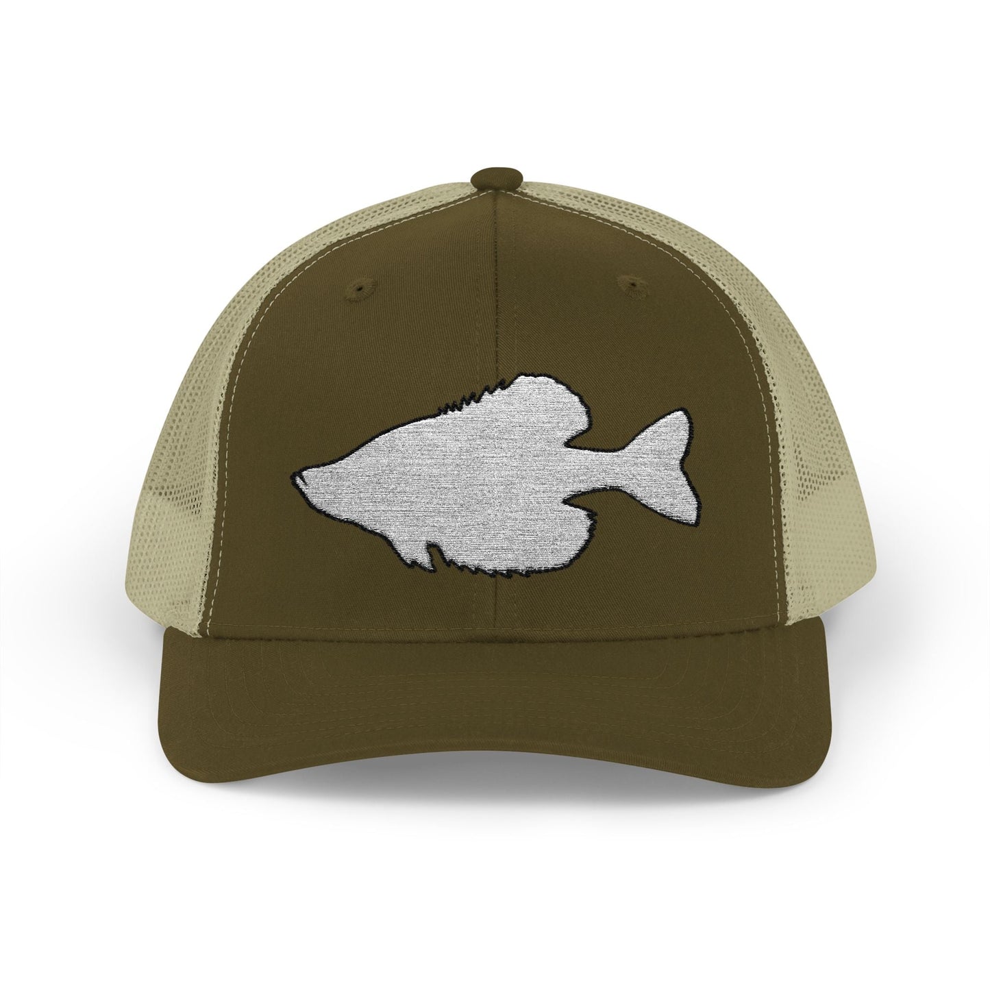 Texas Rigged Tees Crappie Silhouette — Embroidered Baseball Cap
