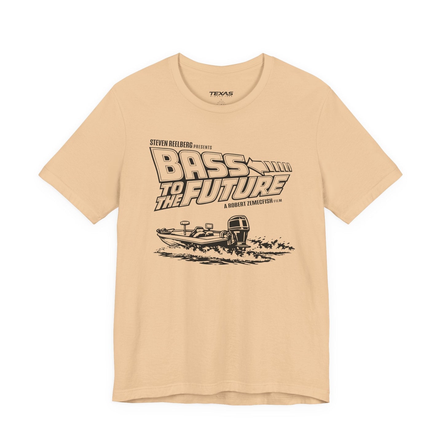 Texas Rigged Tees Bass to the Future — Unisex Cotton Tee