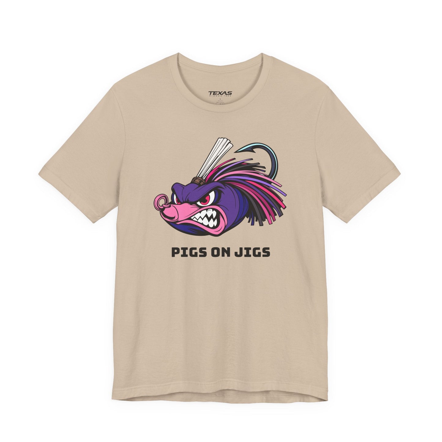 Texas Rigged Tees Pigs on Jigs — Unisex Cotton Tee