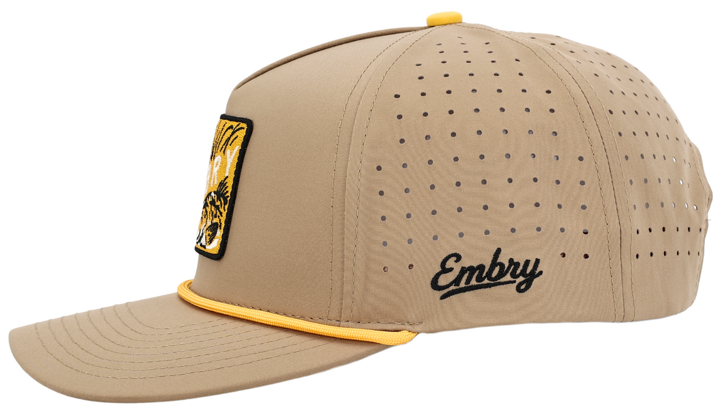 Embry Outdoors Tan Golf - Bull Red Patch