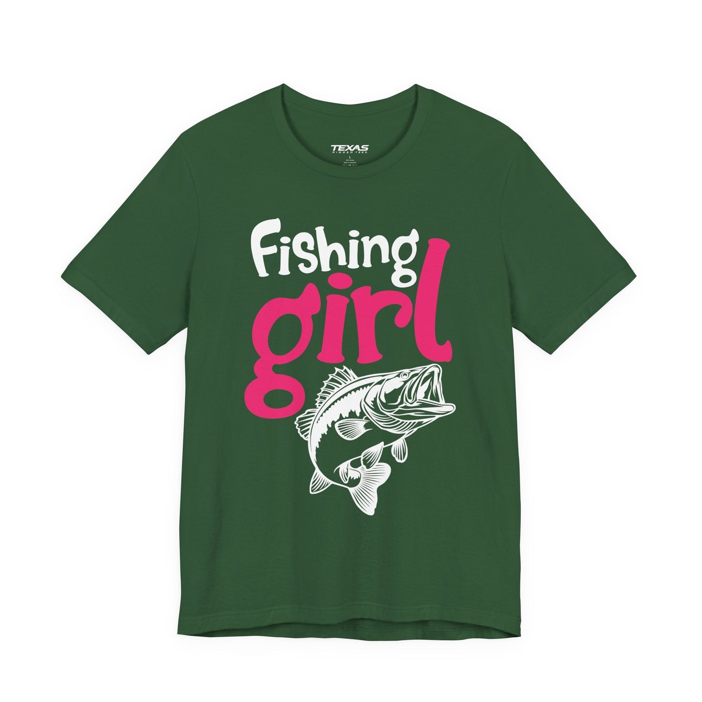 Texas Rigged Tees I Know I Fish Like a Girl, Try to Keep Up — Unisex Cotton Tee