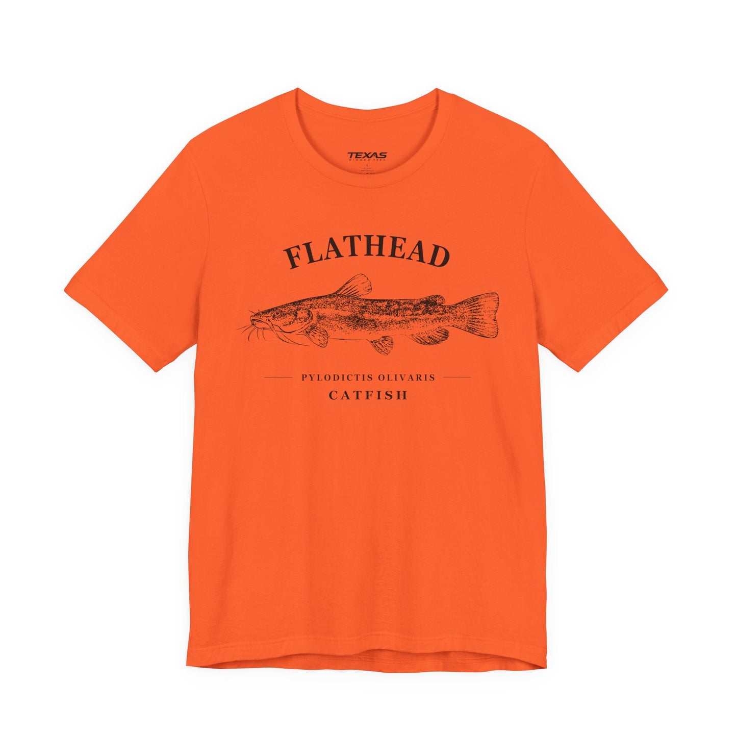 Texas Rigged Tees Flathead Catfish — Unisex Cotton Tee