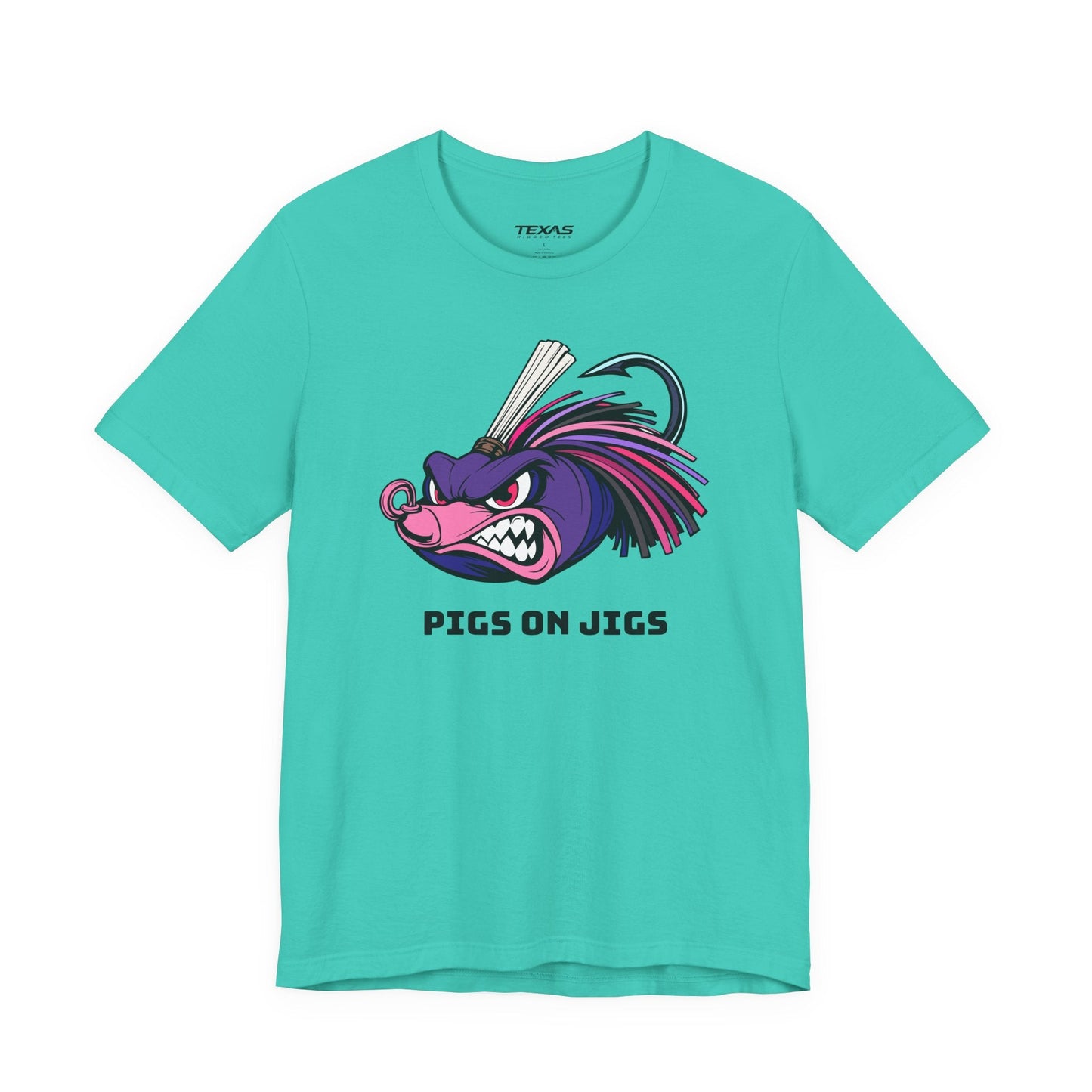 Texas Rigged Tees Pigs on Jigs — Unisex Cotton Tee