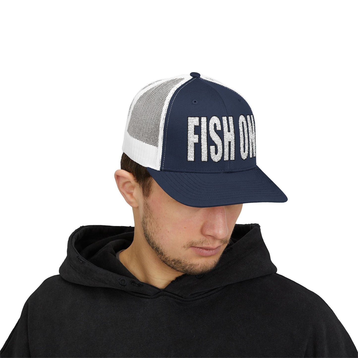 Texas Rigged Tees FISH ON — Embroidered Baseball Cap