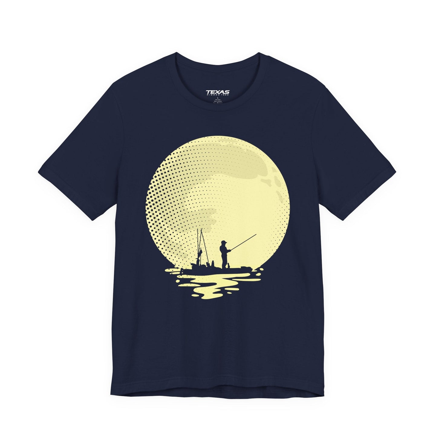 Texas Rigged Tees Full Moon Fishing (Kayak Edition) — Unisex Cotton Tee