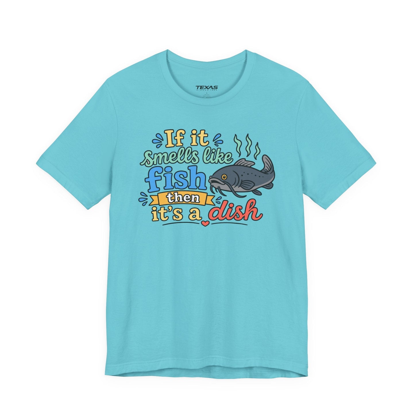 Texas Rigged Tees If it smells like fish — Unisex Cotton Tee