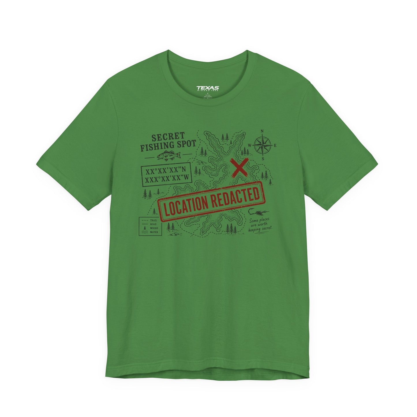 Texas Rigged Tees Secret Fishing Spot — Unisex Cotton Tee