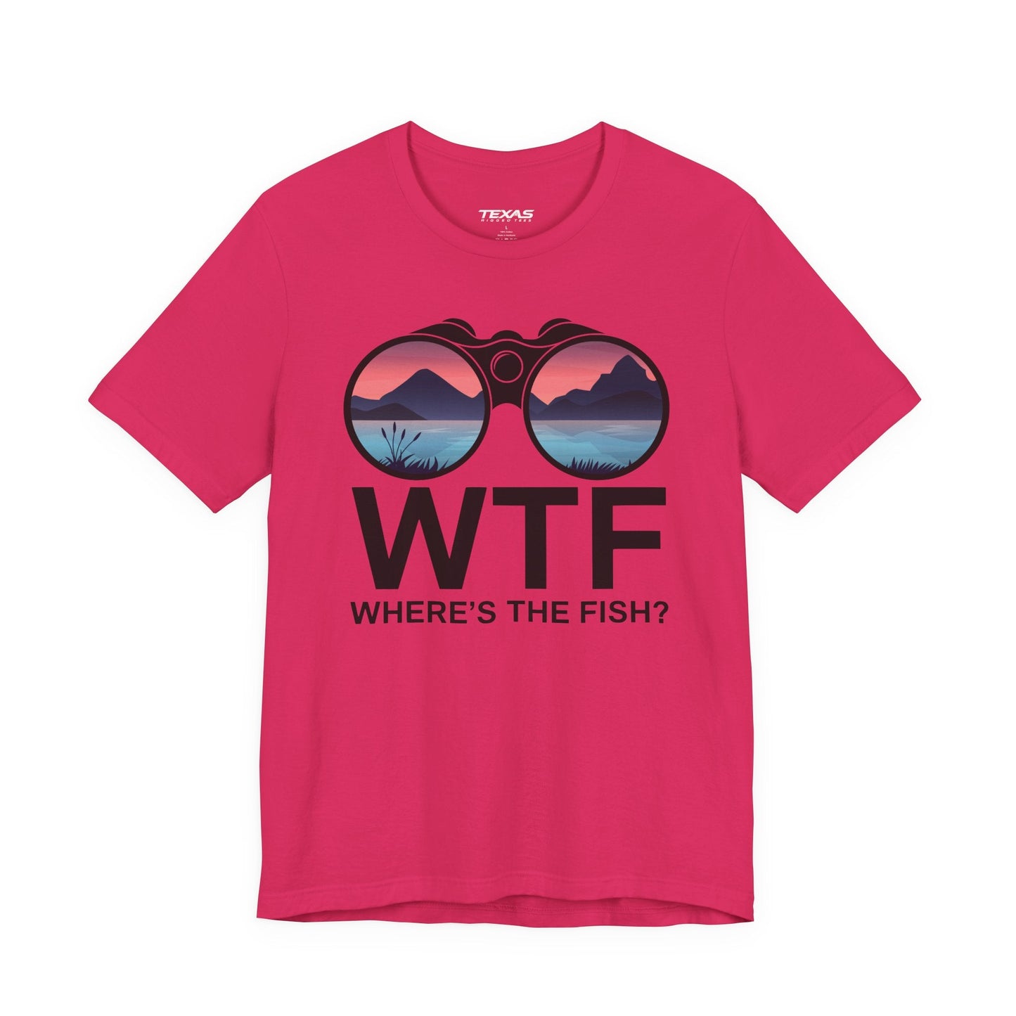 Texas Rigged Tees Where’s the Fish? — Unisex Cotton Tee