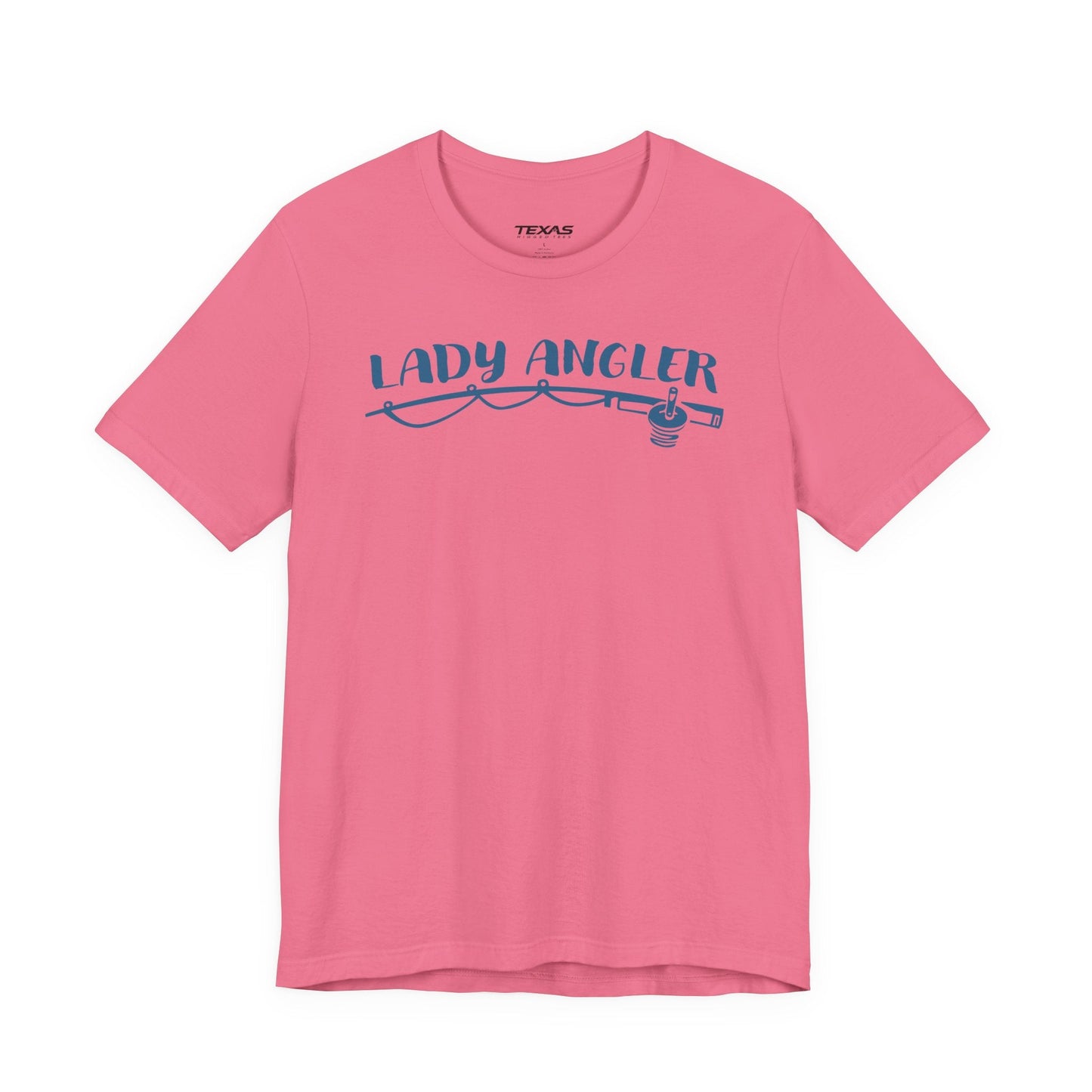 Texas Rigged Tees Lady Angler — Unisex Cotton Tee