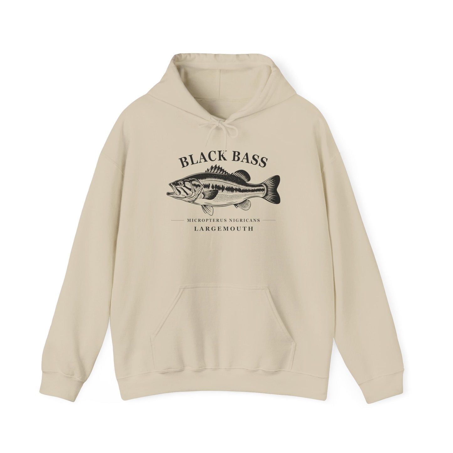 Texas Rigged Tees Black Bass — Unisex Hooded Sweatshirt