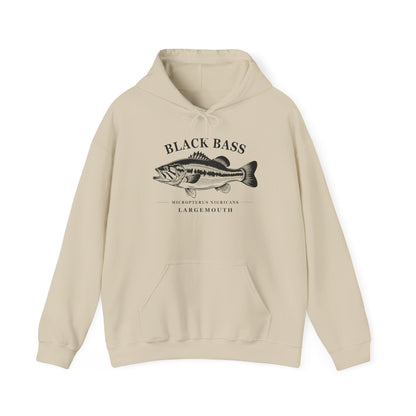 Texas Rigged Tees Black Bass — Unisex Hooded Sweatshirt