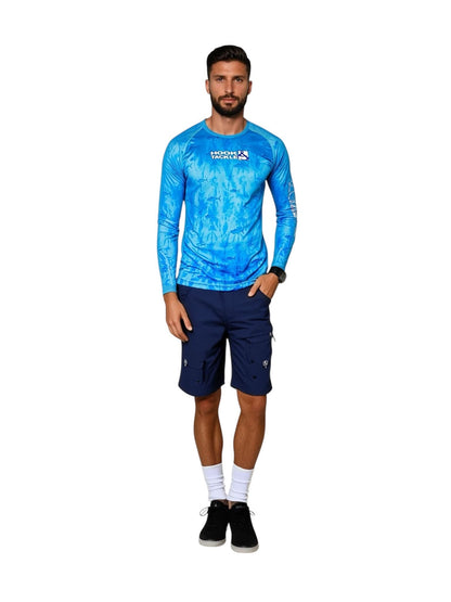 Hook & Tackle Men's Tuna Texture L/S UV Fishing Shirt
