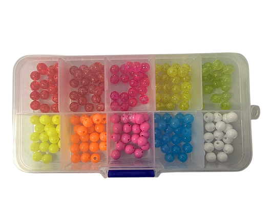 High Class Tackle 'NEW' 6mm SPARKLED BEAD TACKLE BOX!!!