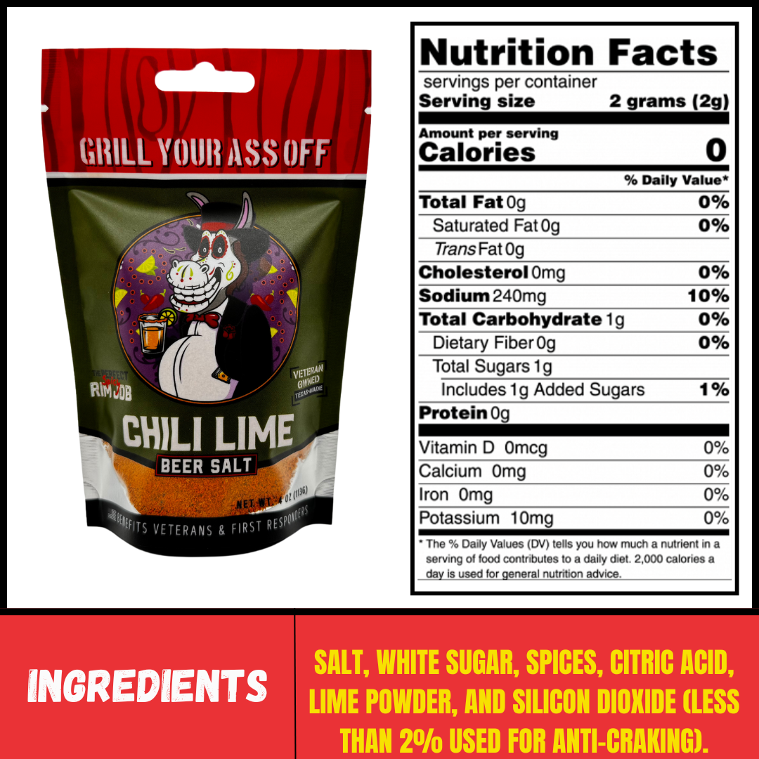 Grill Your Ass Off Chili Lime Beer Salt