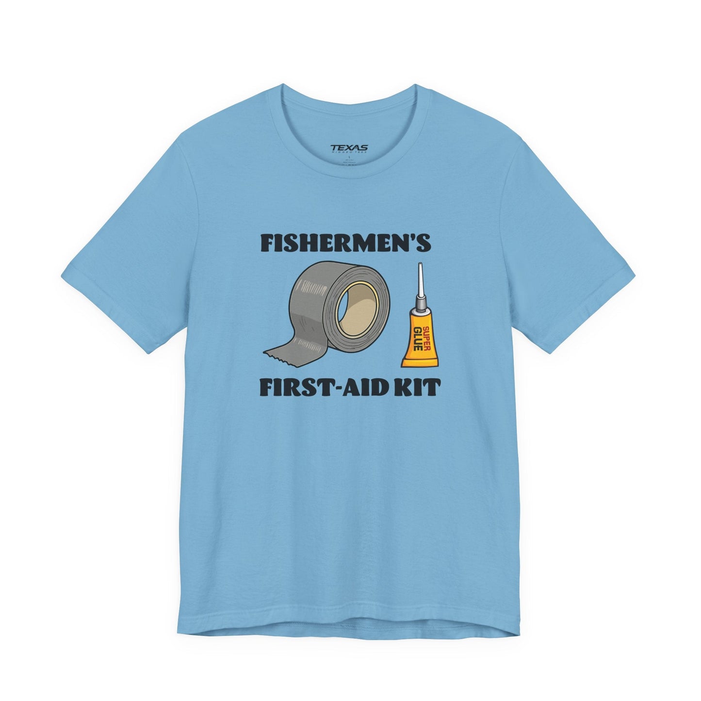 Texas Rigged Tees Fishermen’s First-Aid Kit — Unisex Cotton Tee