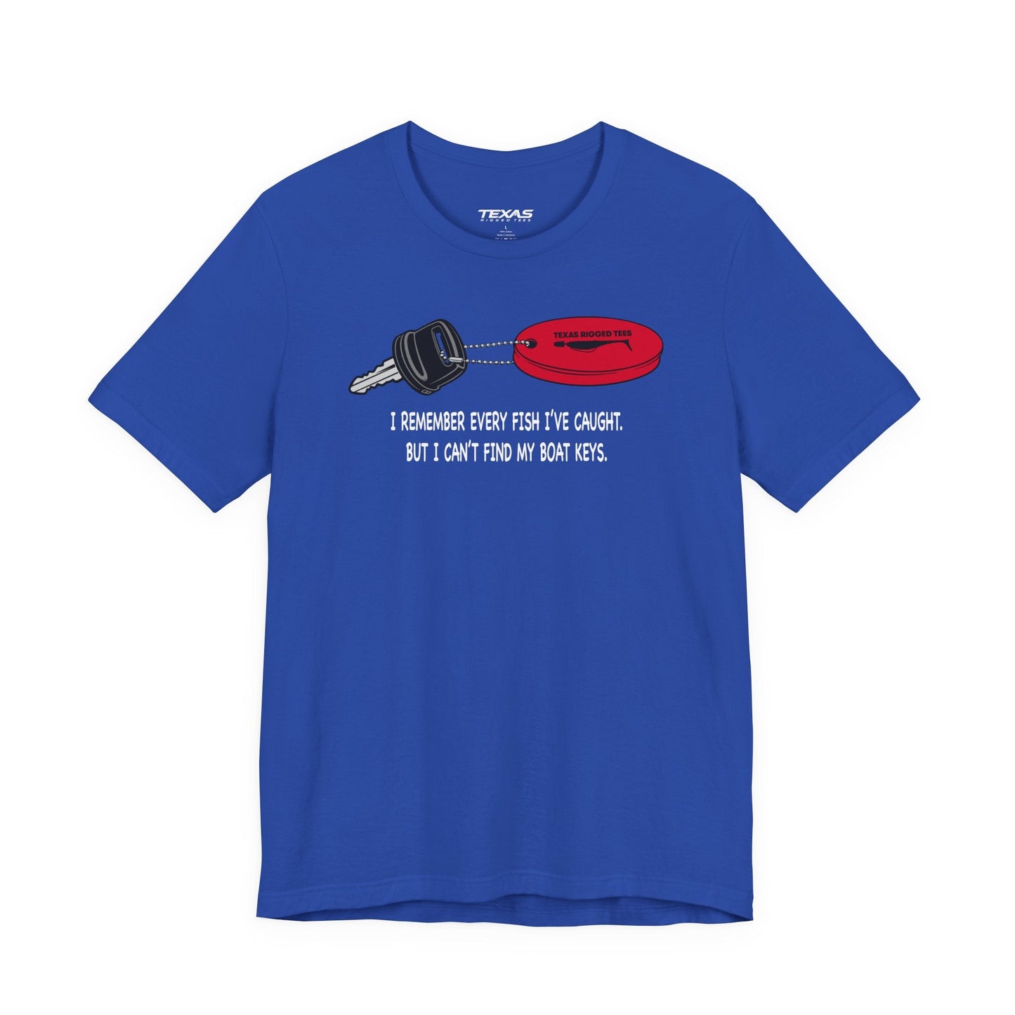 Texas Rigged Tees I Remember Every Fish I’ve Caught — Unisex Cotton Tee
