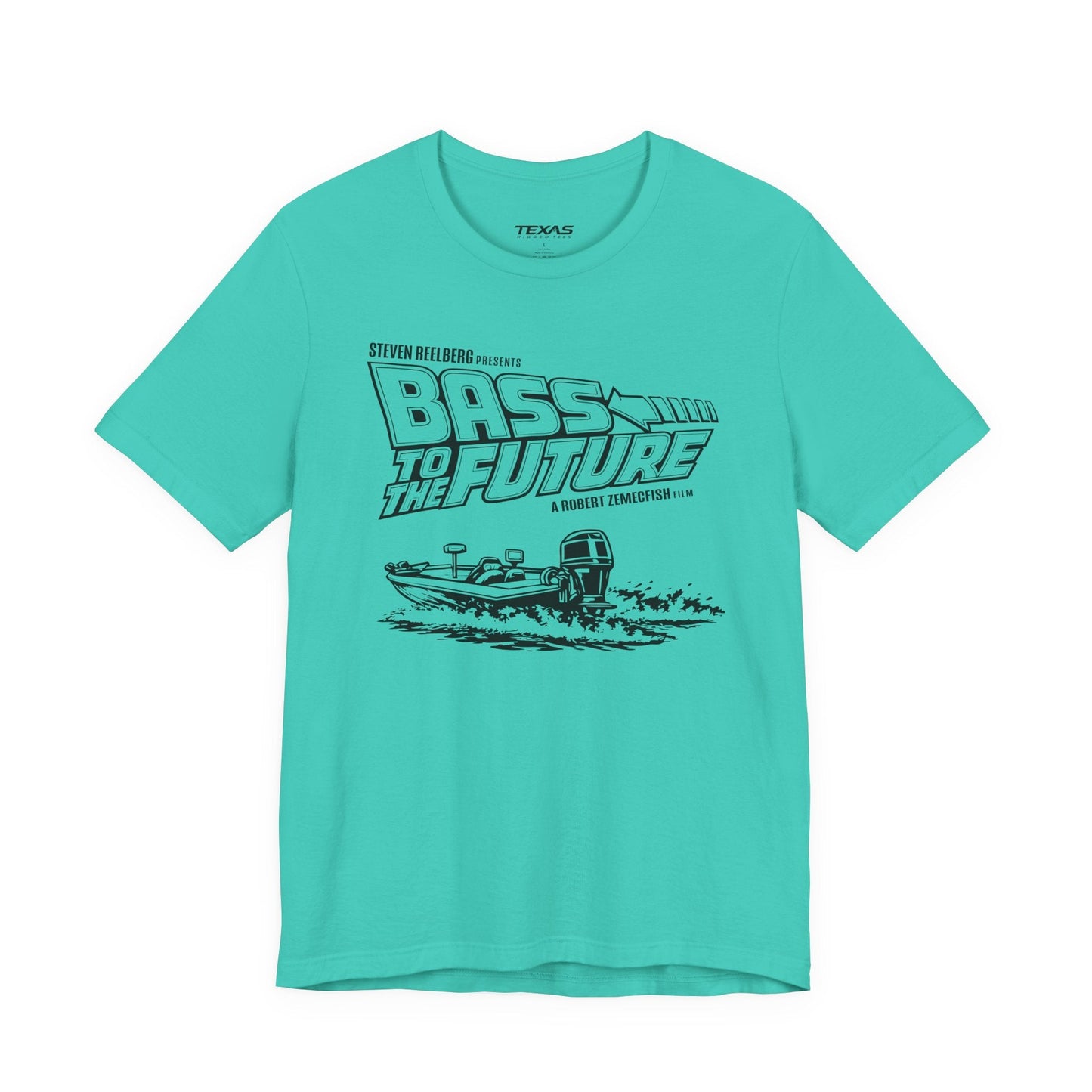 Texas Rigged Tees Bass to the Future — Unisex Cotton Tee