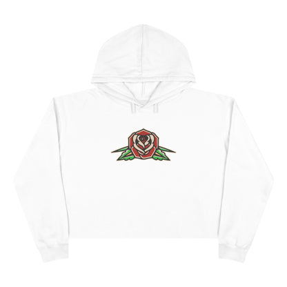 Liebe Calavera Rosa Crop Hoodie