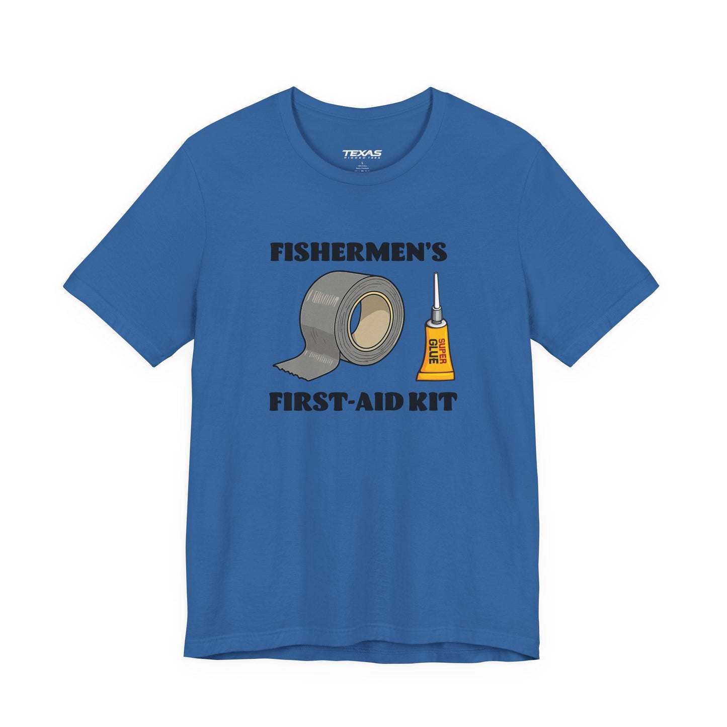 Texas Rigged Tees Fishermen’s First-Aid Kit — Unisex Cotton Tee