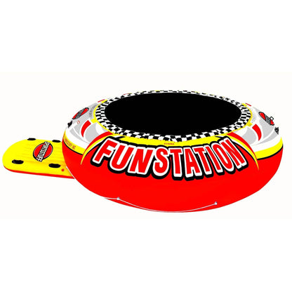 Sportsstuff Funstation 10 Foot PVC Inflatable Water Trampoline Kids Jump Bouncer