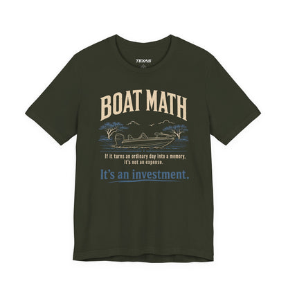 Texas Rigged Tees Boat Math — Unisex Cotton Tee