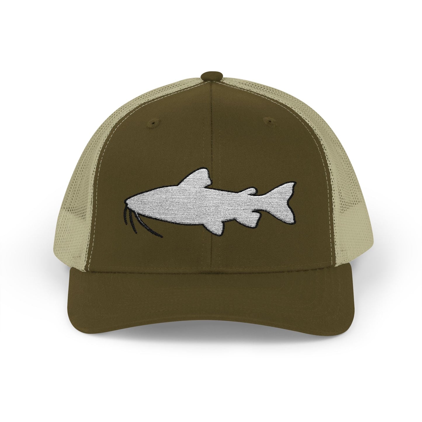 Texas Rigged Tees Catfish Silhouette — Embroidered Baseball Cap