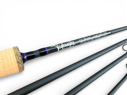 Tidewater Virtue 6wt 9ft Fly Rod - Purple Haze X Hexagon Carbon Fiber Reel Seat
