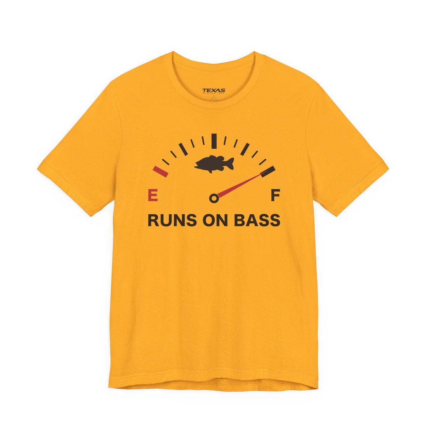 Texas Rigged Tees Runs on Bass — Unisex Cotton Tee