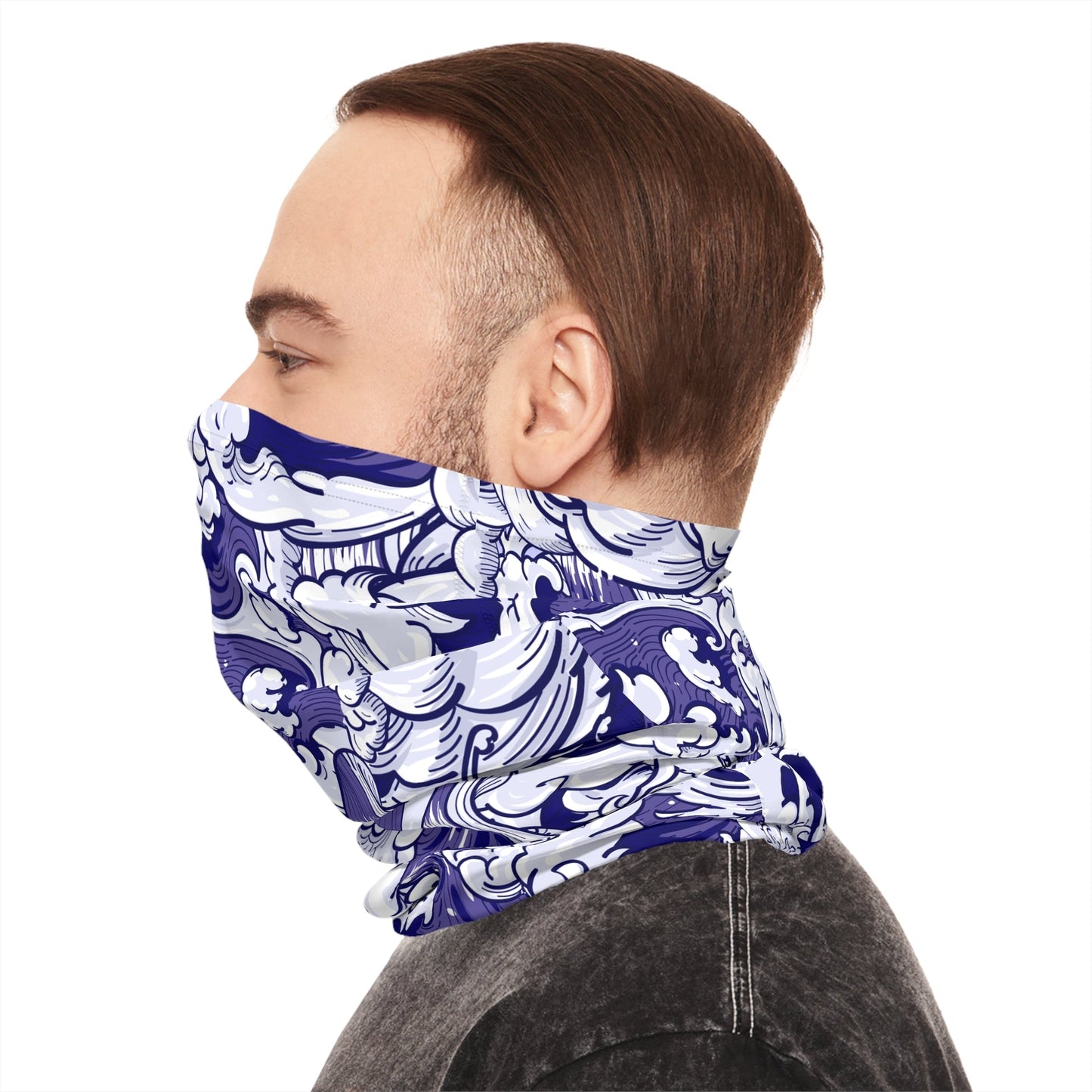 Texas Rigged Tees  Wind & Waves — Unisex Neck Gaiter (SPF 50+)