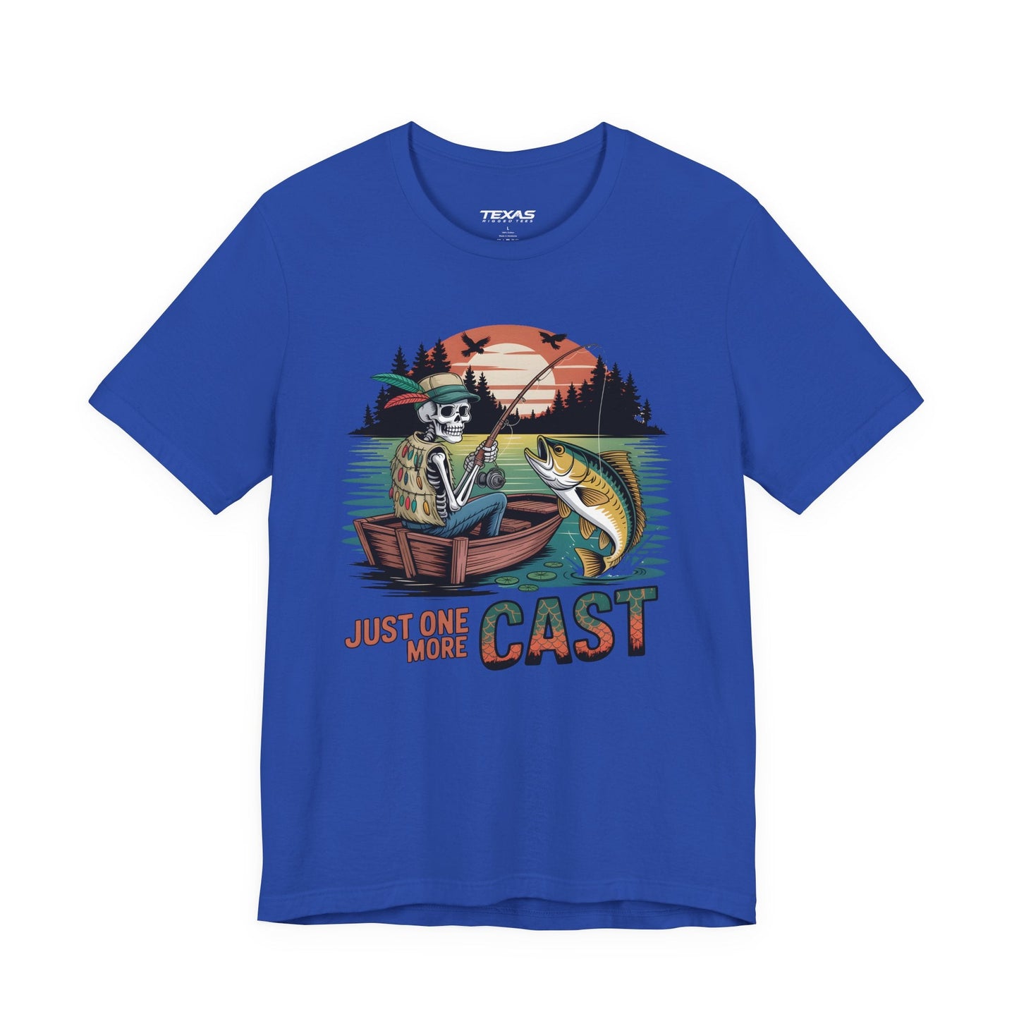 Texas Rigged Tees Just One More Cast — Unisex Cotton Tee