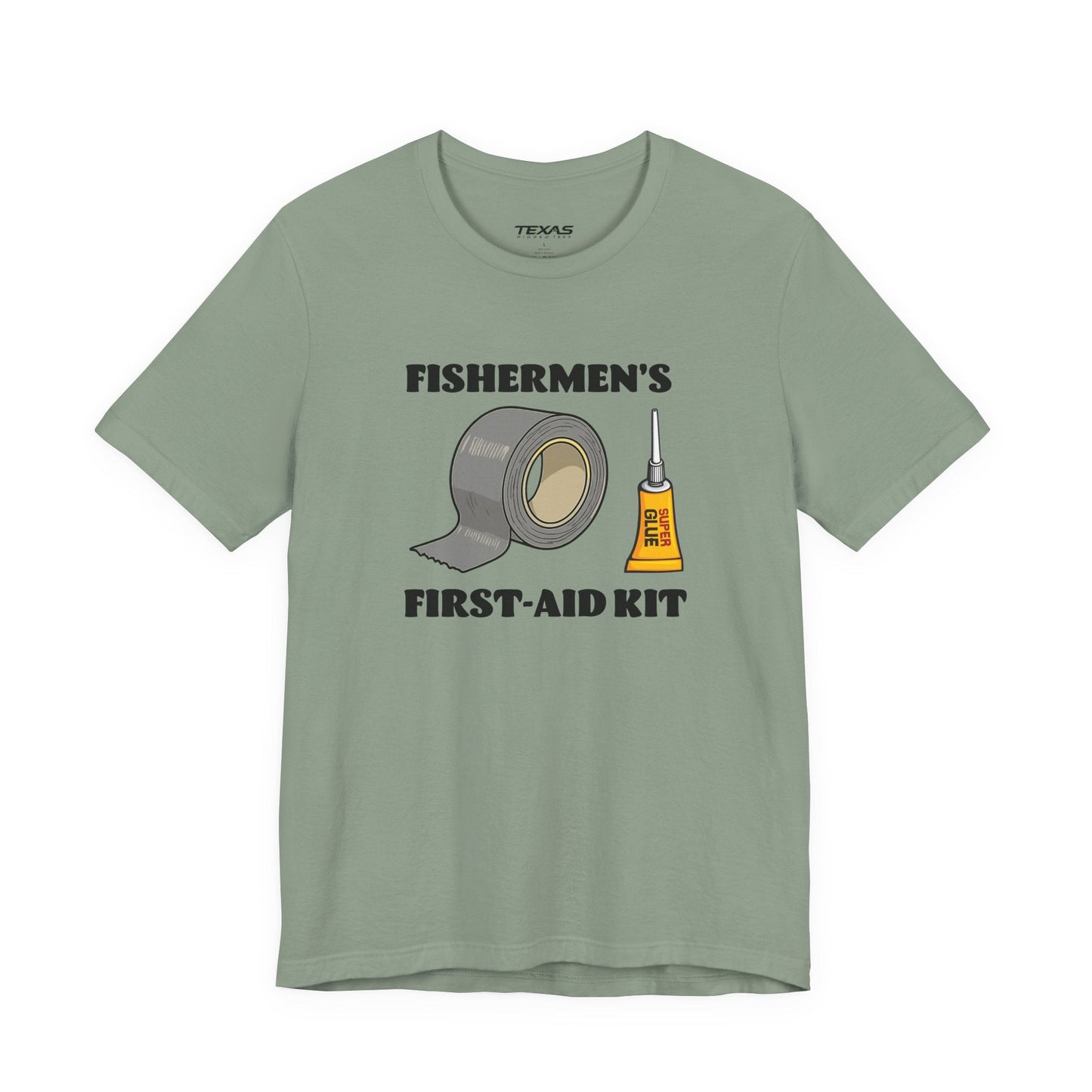 Texas Rigged Tees Fishermen’s First-Aid Kit — Unisex Cotton Tee