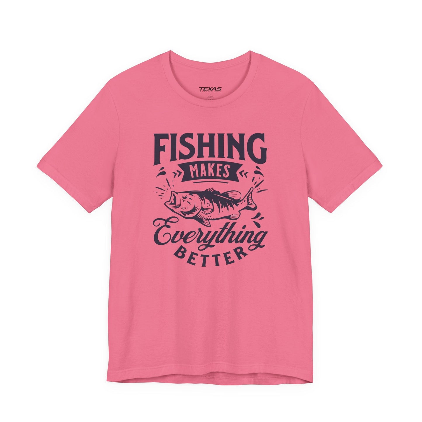 Texas Rigged Tees Fishing Makes Everything Better — Unisex Cotton Tee
